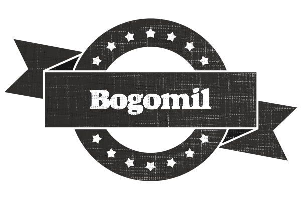 Bogomil grunge logo