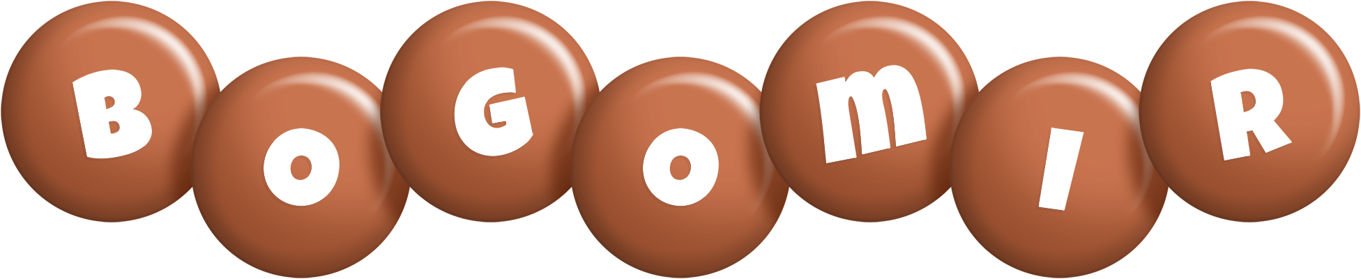 Bogomir candy-brown logo