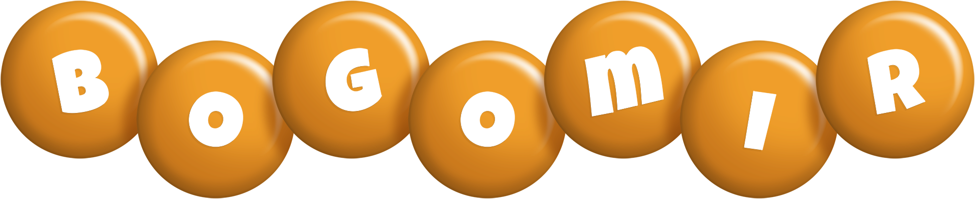 Bogomir candy-orange logo