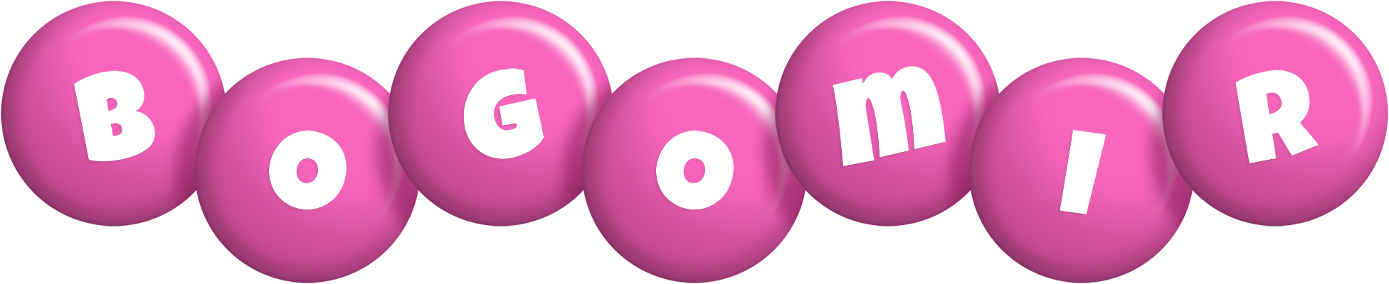 Bogomir candy-pink logo