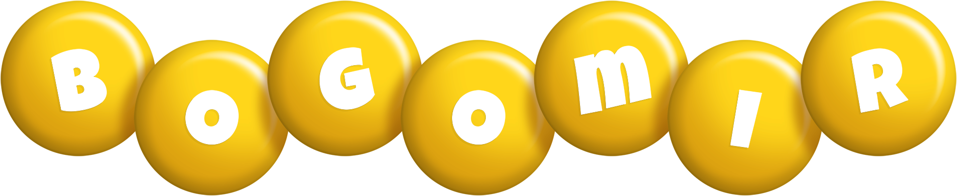 Bogomir candy-yellow logo