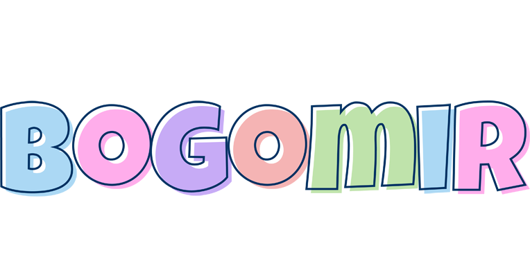 Bogomir pastel logo