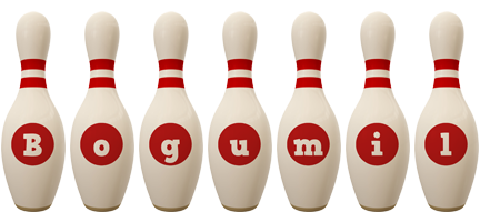 Bogumil bowling-pin logo