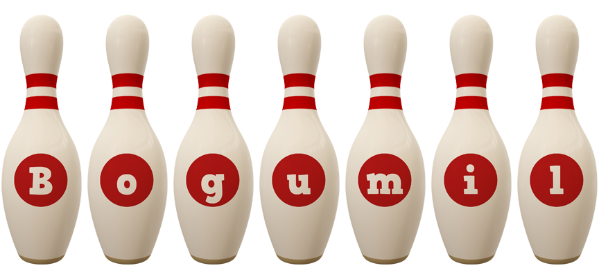 Bogumil bowling-pin logo