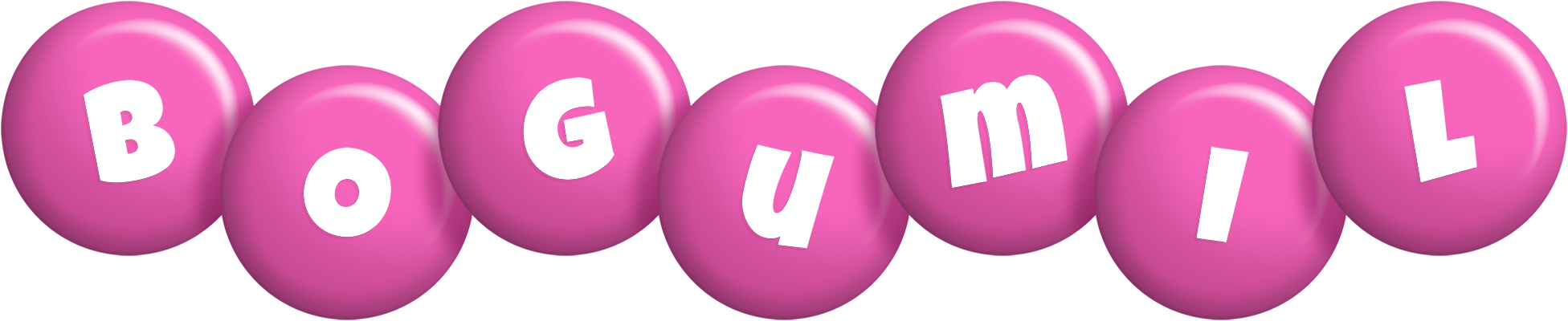 Bogumil candy-pink logo