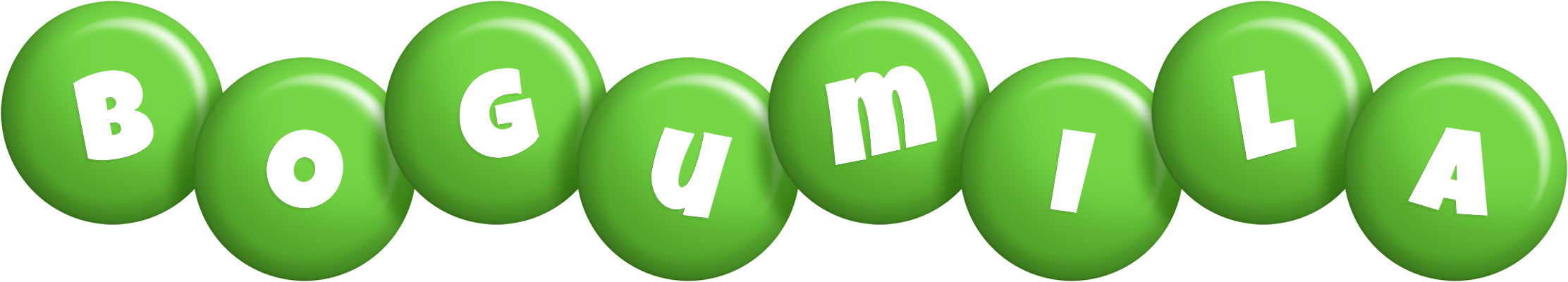 Bogumila candy-green logo