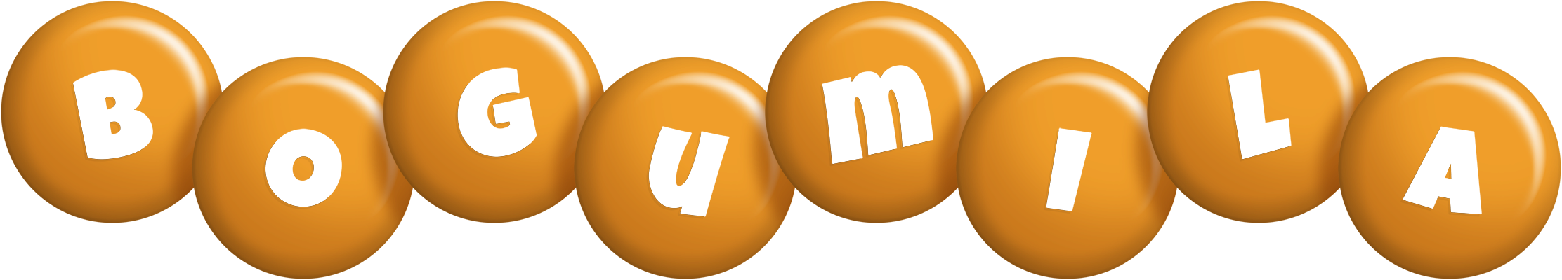Bogumila candy-orange logo
