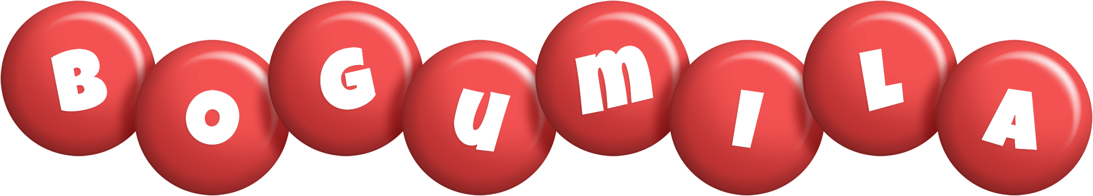 Bogumila candy-red logo
