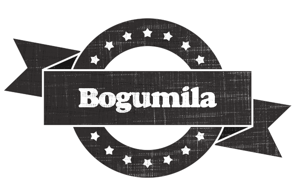 Bogumila grunge logo