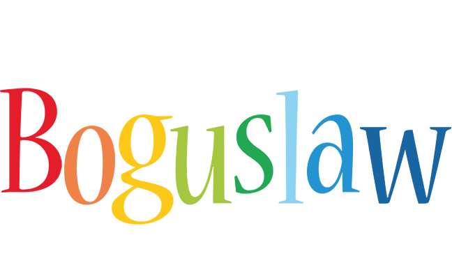 Boguslaw birthday logo