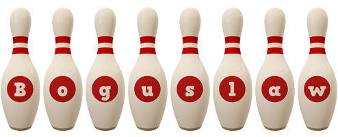 Boguslaw bowling-pin logo