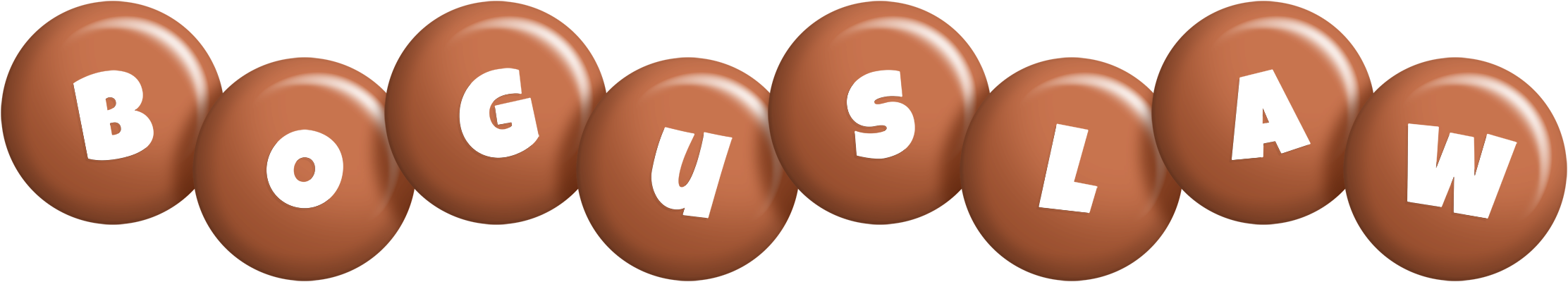 Boguslaw candy-brown logo