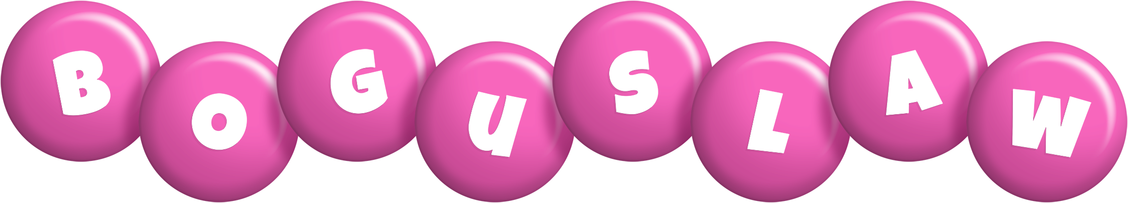 Boguslaw candy-pink logo