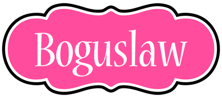 Boguslaw invitation logo