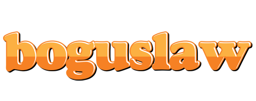 Boguslaw orange logo