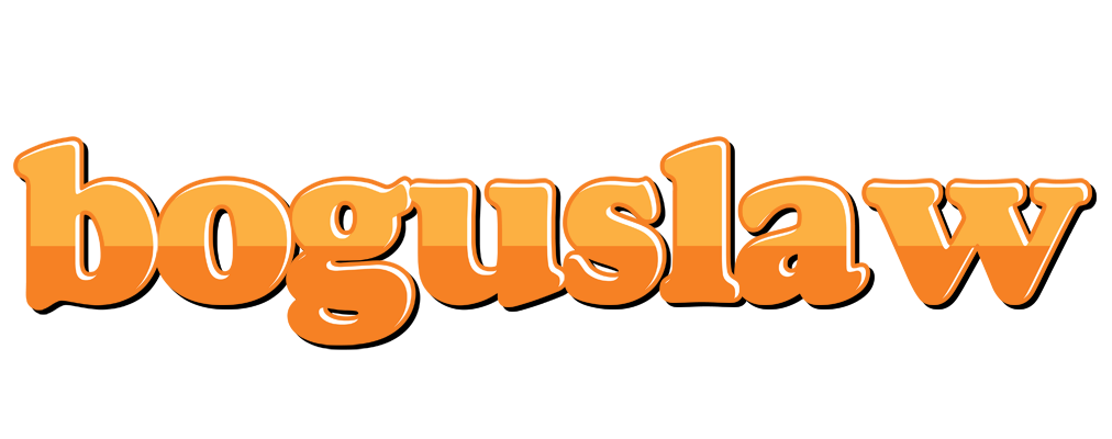 Boguslaw orange logo