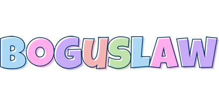 Boguslaw pastel logo