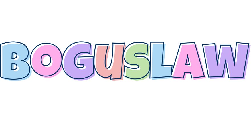 Boguslaw pastel logo