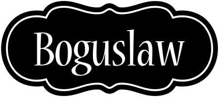 Boguslaw welcome logo