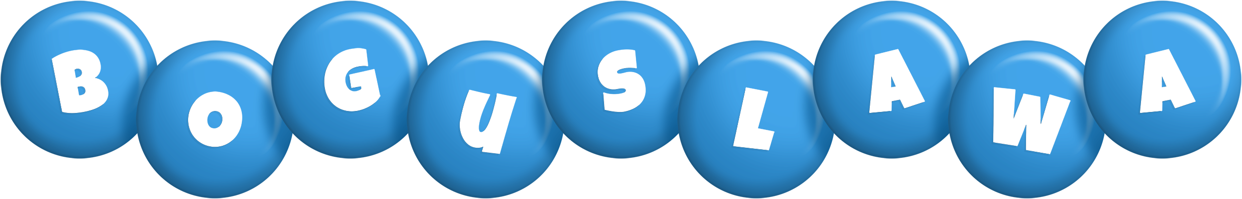 Boguslawa candy-blue logo