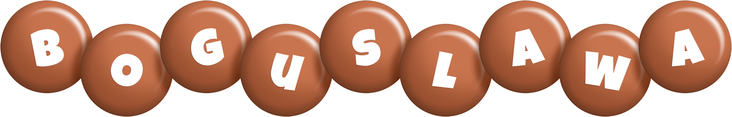 Boguslawa candy-brown logo