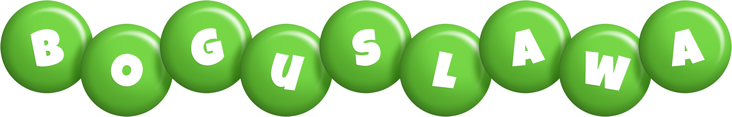 Boguslawa candy-green logo