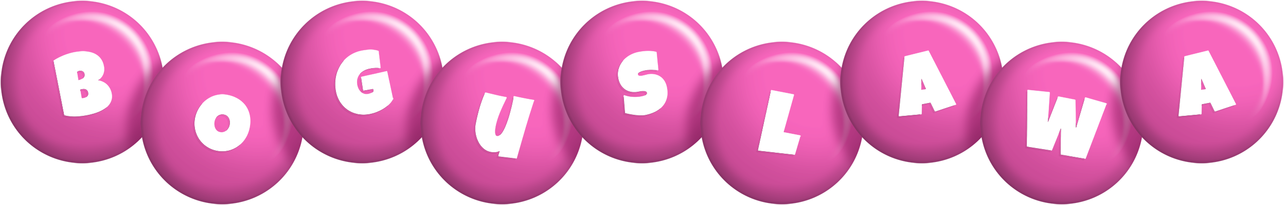 Boguslawa candy-pink logo