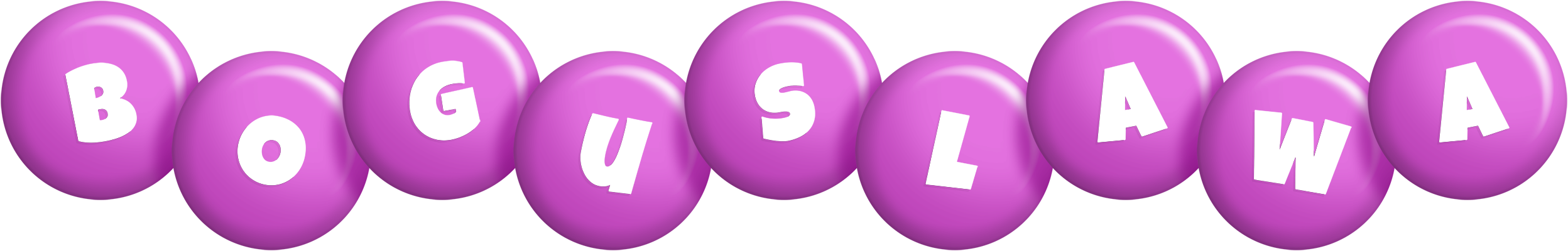 Boguslawa candy-purple logo