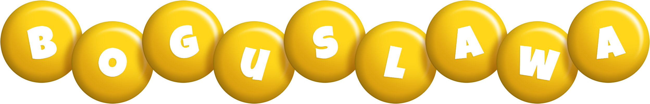 Boguslawa candy-yellow logo