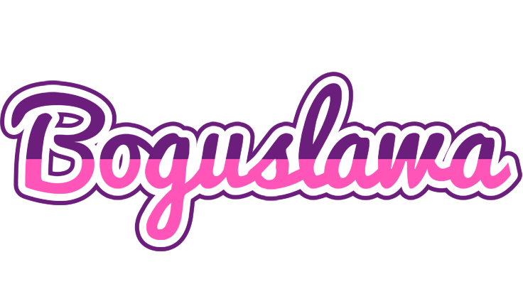 Boguslawa cheerful logo