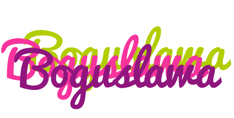 Boguslawa flowers logo