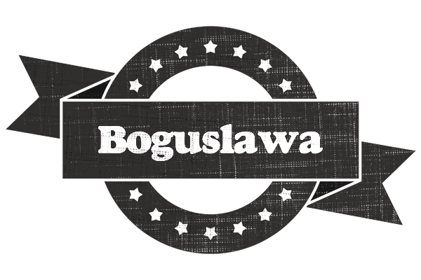 Boguslawa grunge logo
