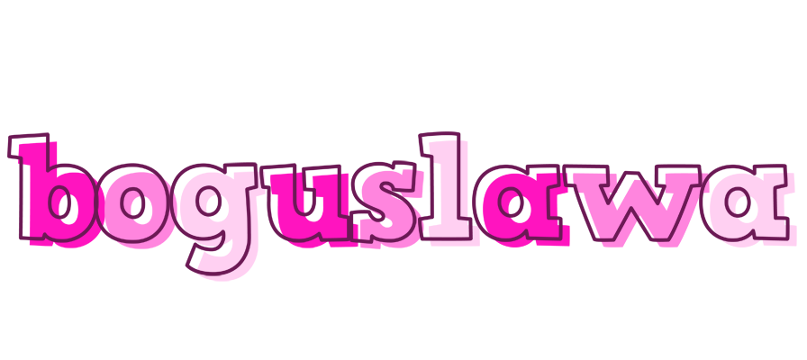 Boguslawa hello logo