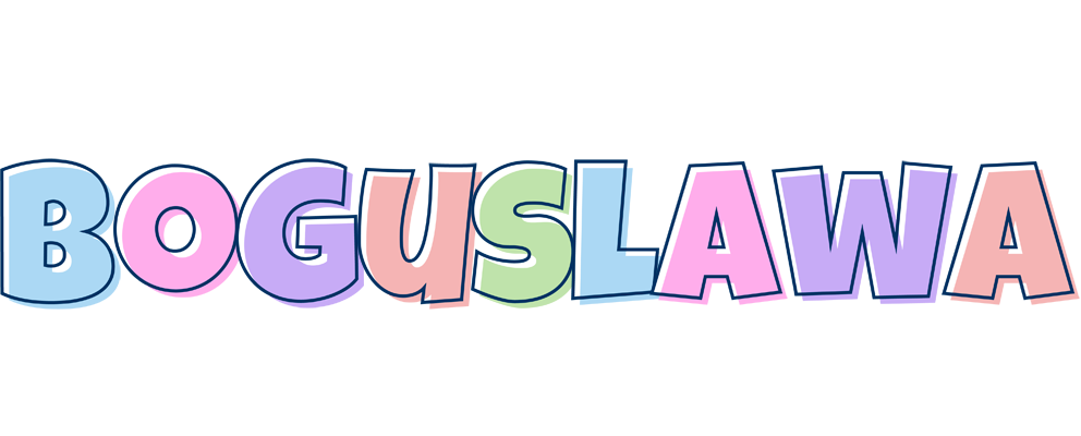Boguslawa pastel logo