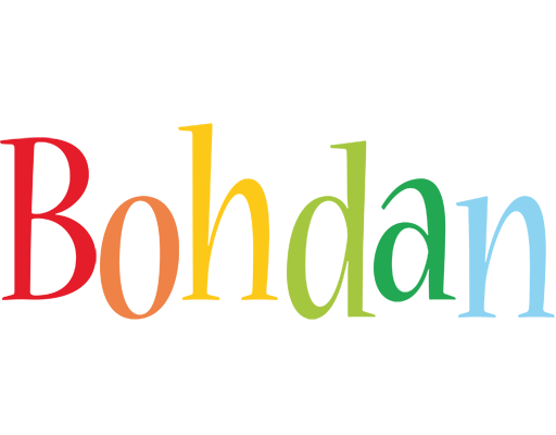 Bohdan birthday logo