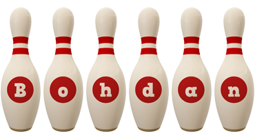 Bohdan bowling-pin logo