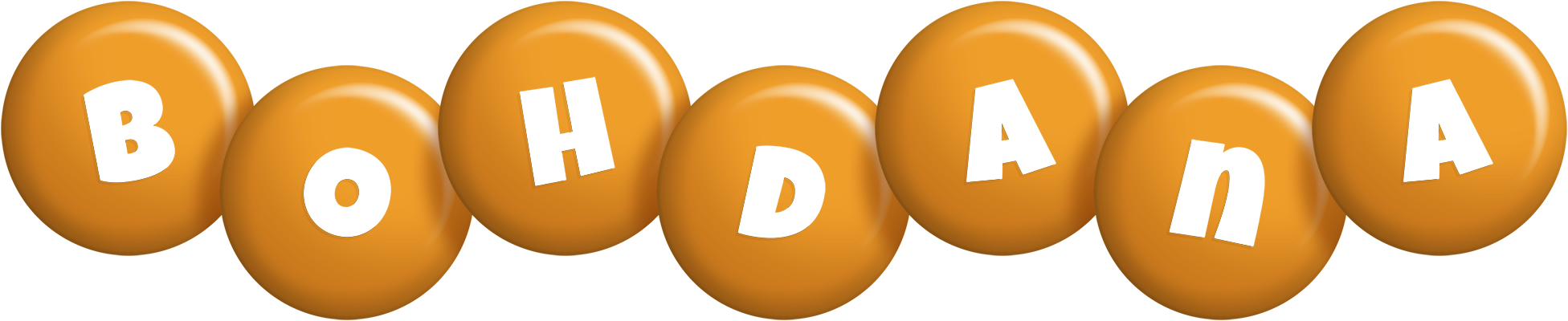 Bohdana candy-orange logo