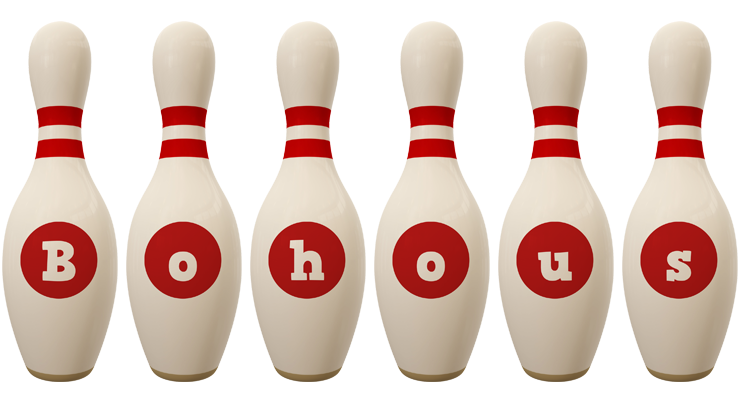 Bohous bowling-pin logo