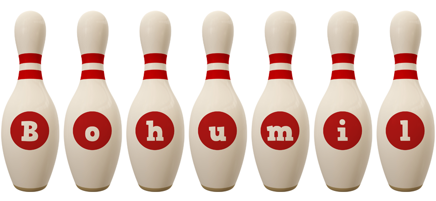 Bohumil bowling-pin logo