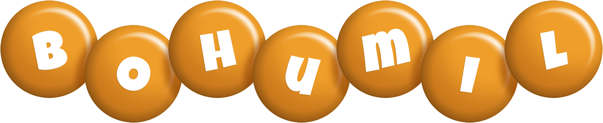 Bohumil candy-orange logo