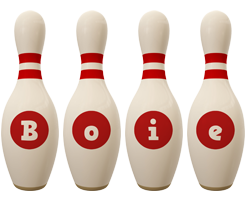 Boie bowling-pin logo