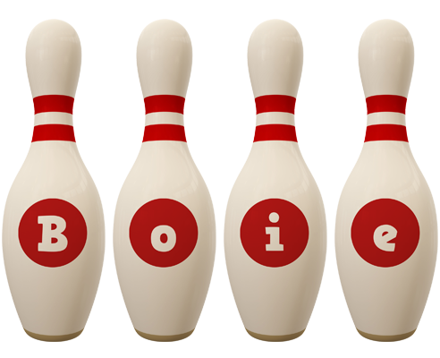 Boie bowling-pin logo