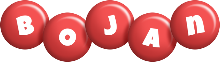 Bojan candy-red logo