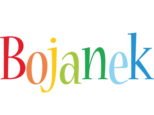 Bojanek birthday logo