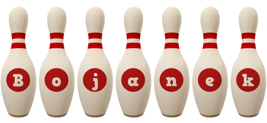 Bojanek bowling-pin logo