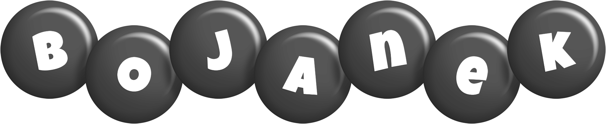 Bojanek candy-black logo