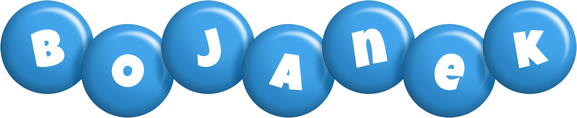 Bojanek candy-blue logo
