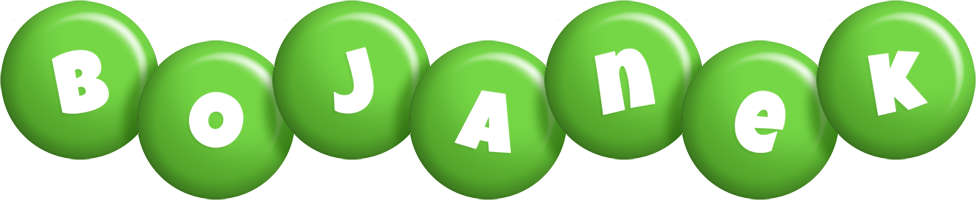 Bojanek candy-green logo