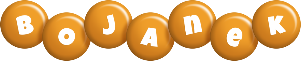 Bojanek candy-orange logo