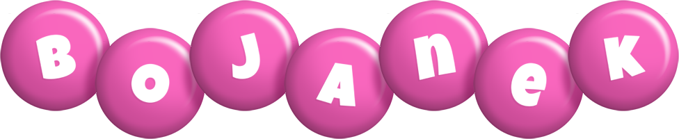 Bojanek candy-pink logo